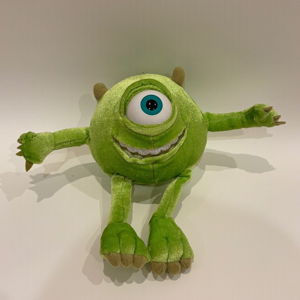 Disney Pixar Mike Wazowski Monsters Inc. Stuffed Animal Vintage